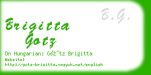 brigitta gotz business card